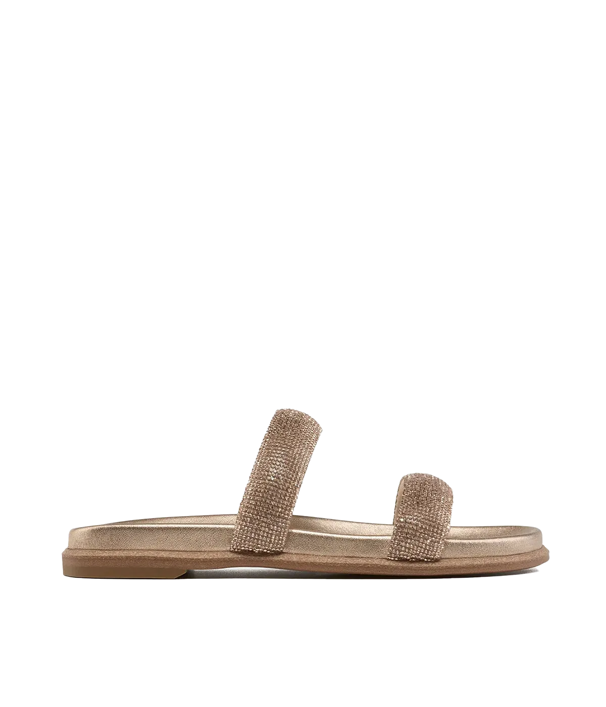 Cannes Sandal in Champagne Crystal
