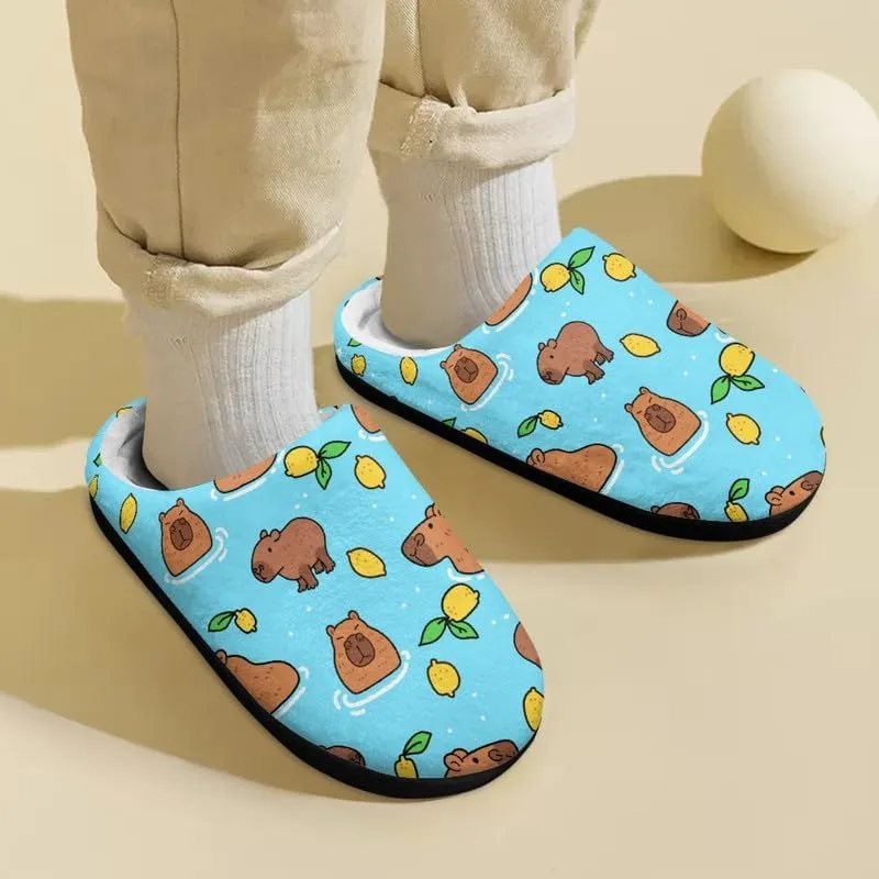 Cartoon Dolphin Slippers for Kids, Non-Skid Cozy Furry Slippers, Girls Boys Fun Costume(Toddler/Little Kid)