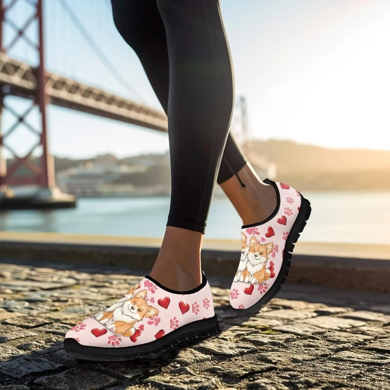Casual Slip On Shoes for Women Flat Walking Shoes for Holiday Party