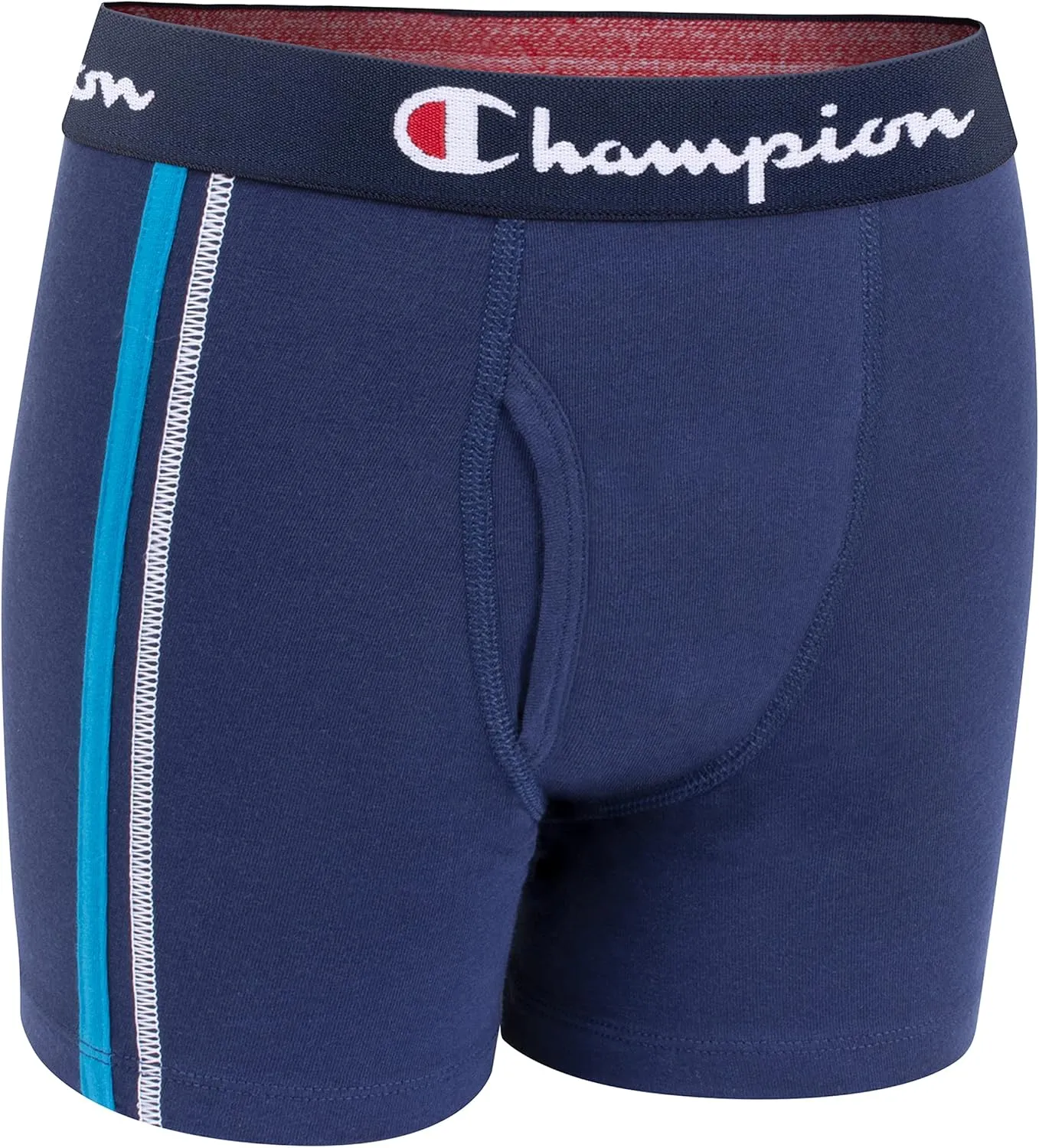 Champion Boys' Underwear, Cotton Stretch Boxer Briefs, Moisture-Wicking, Assorted 4-Pack