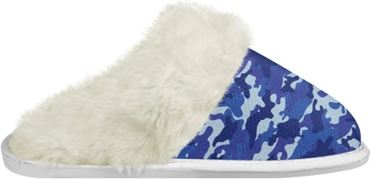 chaqlin Fuzzy Plush Slipper with Fur Edge Unisex's Bedroom House Cozy Soft Memory Foam Slippers Winter Warm Anti Slip Thick Sole Slippers Casual Outdoor Indoor
