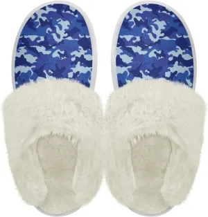 chaqlin Fuzzy Plush Slipper with Fur Edge Unisex's Bedroom House Cozy Soft Memory Foam Slippers Winter Warm Anti Slip Thick Sole Slippers Casual Outdoor Indoor