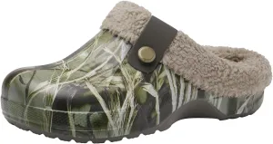 ChayChax Women and Men Fur Lined Clogs Memory Foam Warm Fuzzy Slippers Winter Waterproof Indoor Outdoor Slipper