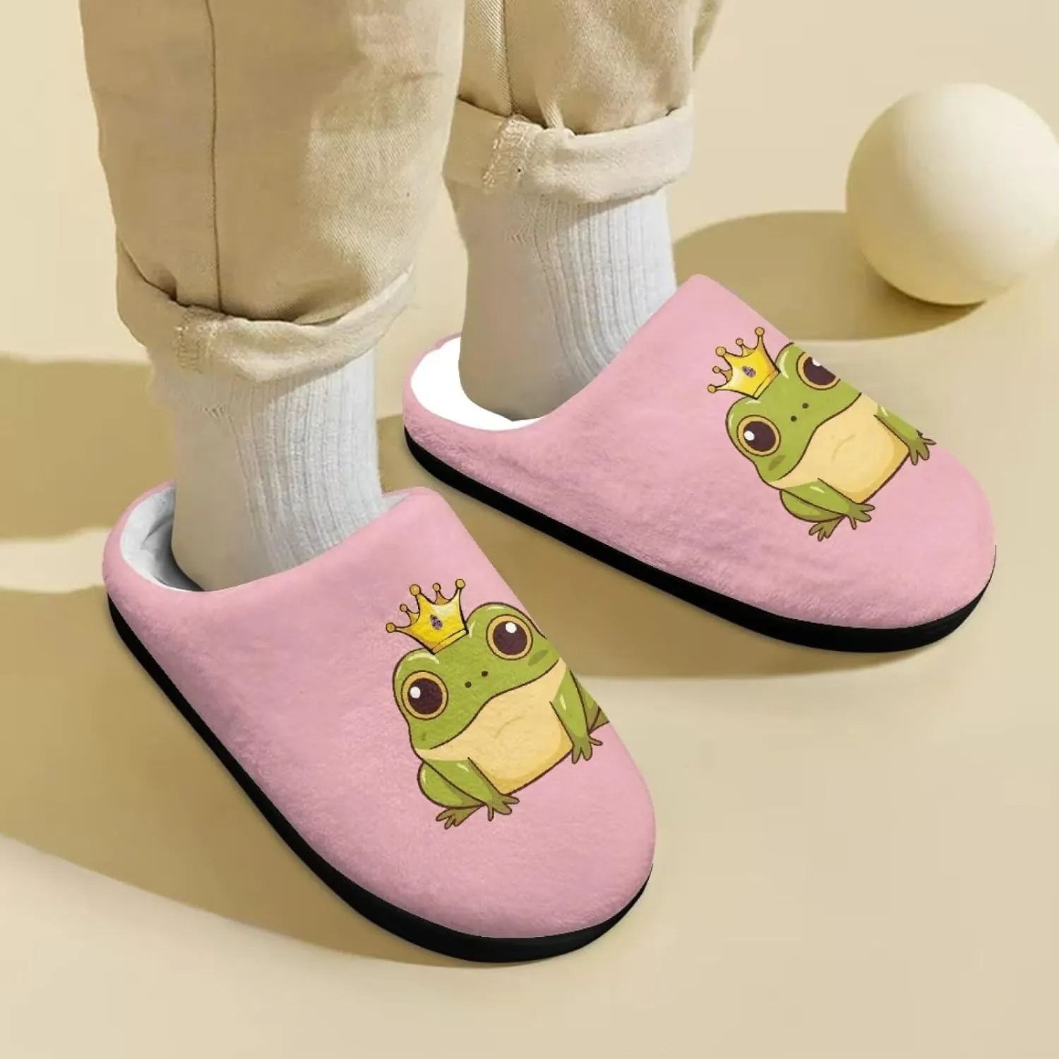 Child Plush Slip on House Slipper Plush Cozy Warm Slippers with Memory Foam