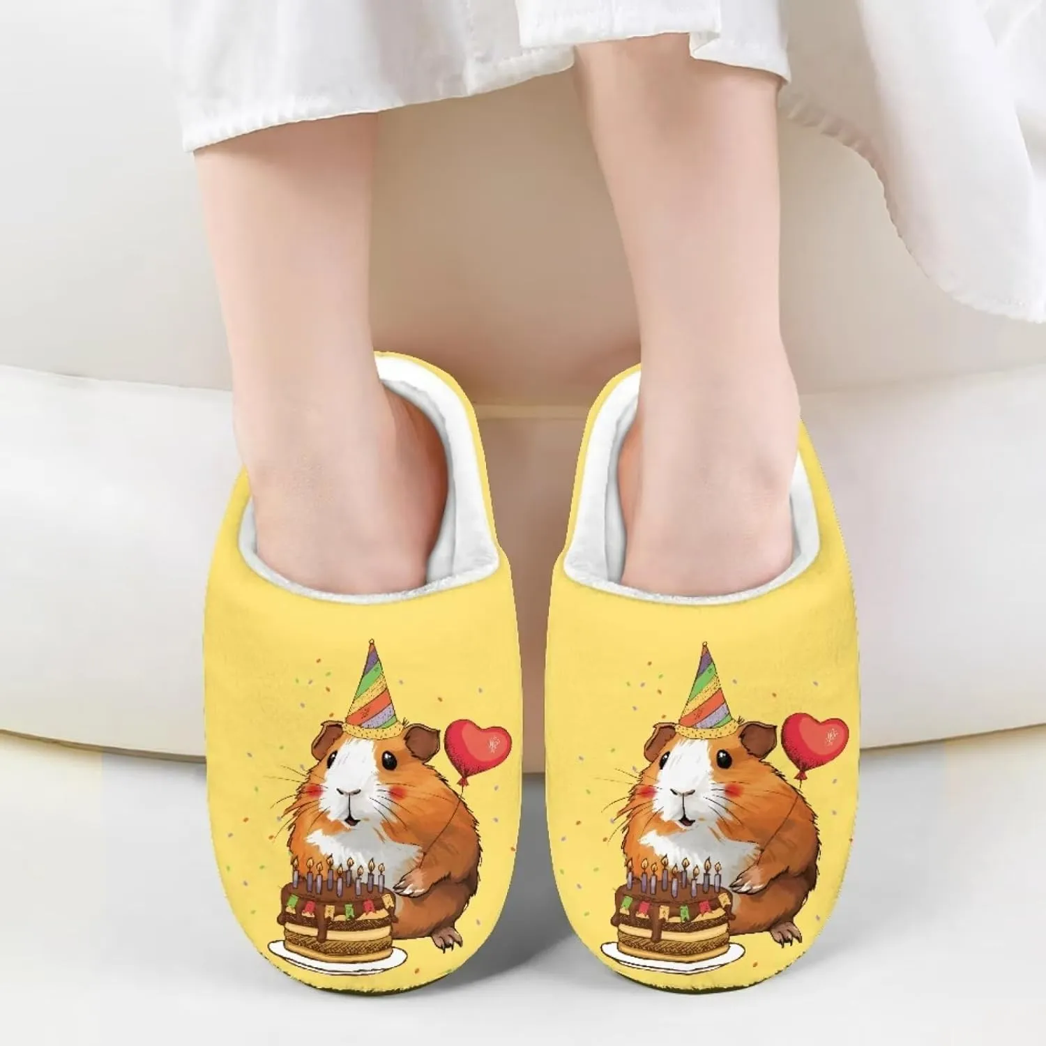 Child Plush Slip on House Slipper Plush Cozy Warm Slippers with Memory Foam