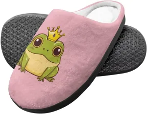 Child Plush Slip on House Slipper Plush Cozy Warm Slippers with Memory Foam