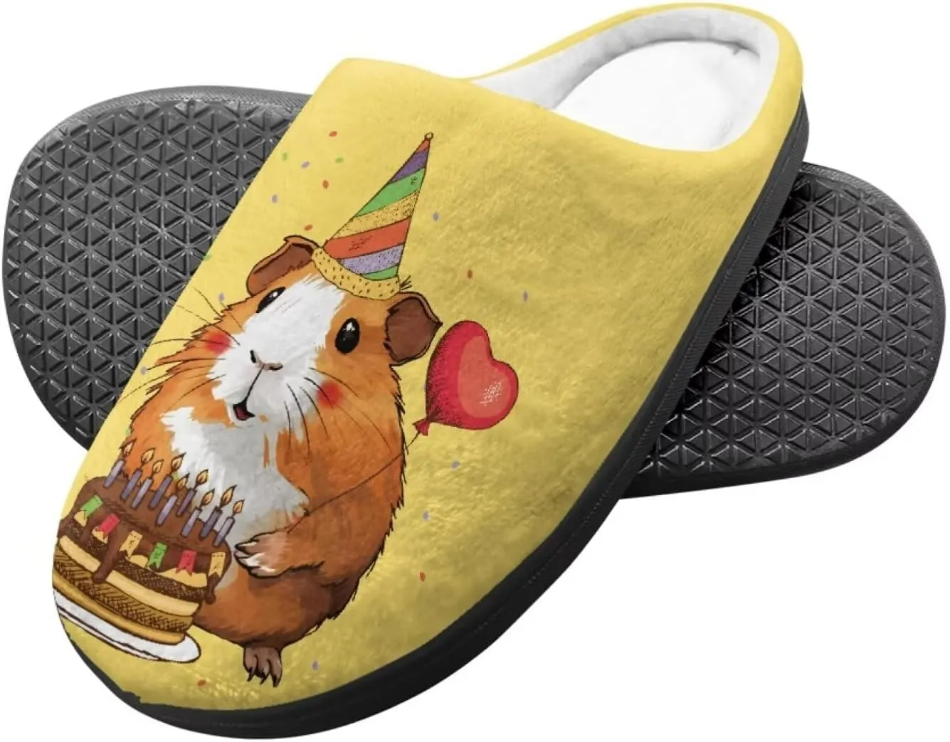 Child Plush Slip on House Slipper Plush Cozy Warm Slippers with Memory Foam