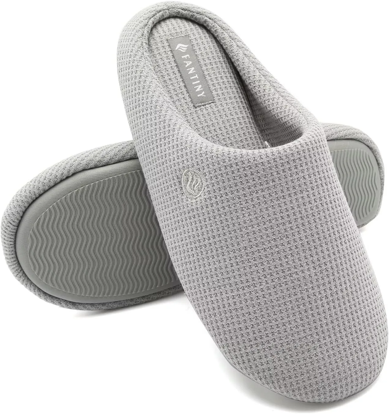 CIOR Unisex Men's Women's Memory Foam Slippers Comfort Cotton-blend Closed Toe House Shoes Indoor Scuff
