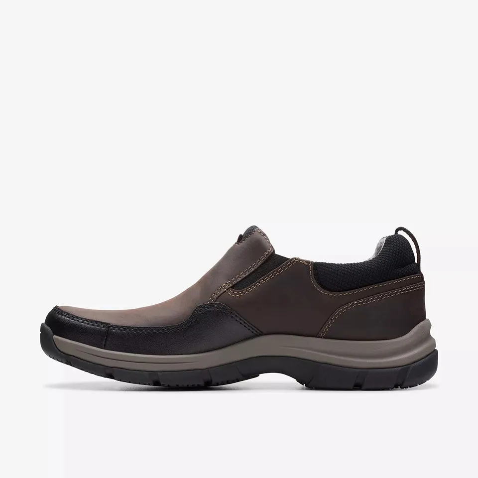 Clarks Men's Walpath Step Dark Brown | Black Leather