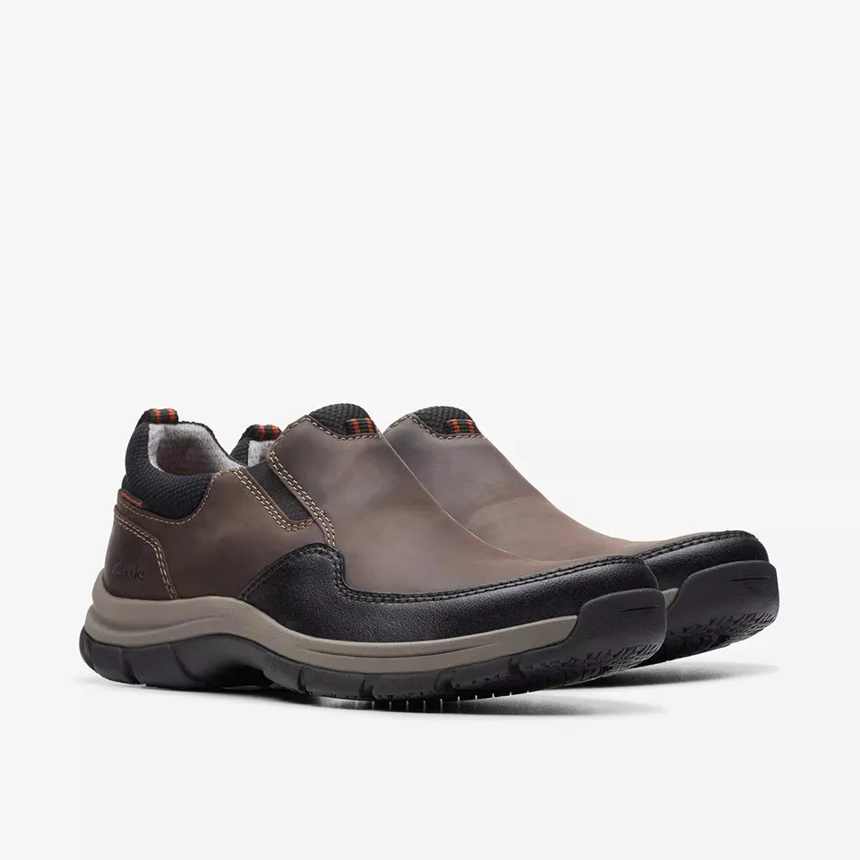 Clarks Men's Walpath Step Dark Brown | Black Leather