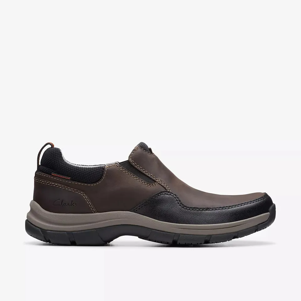 Clarks Men's Walpath Step Dark Brown | Black Leather