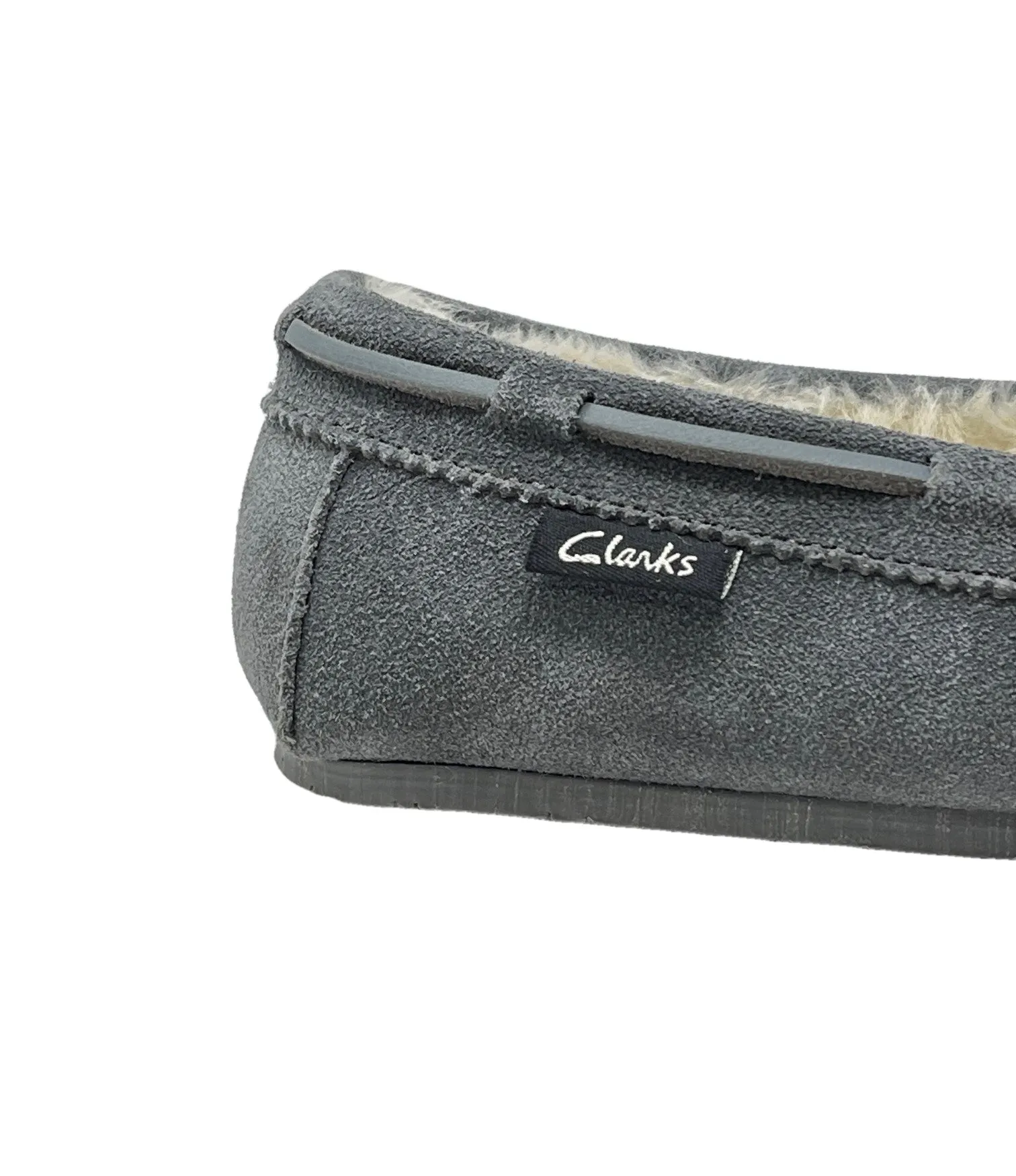 CLARKS Slippers Monumental discount Grey Outdoor (7, Crme Grey Tailored Indoor Holly Faux Fur Creme)