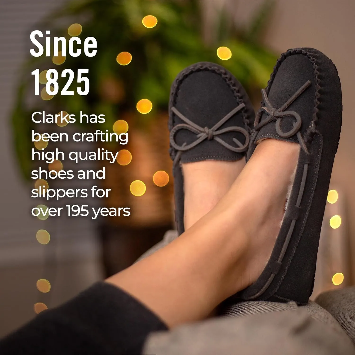 Clarks Women's, Suede Moccasin Slipper