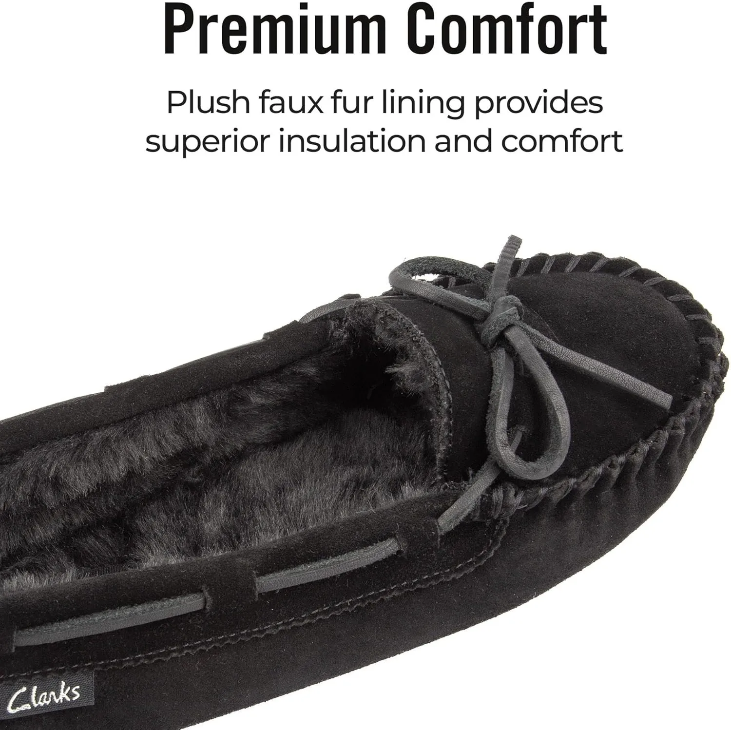 Clarks Women's, Suede Moccasin Slipper