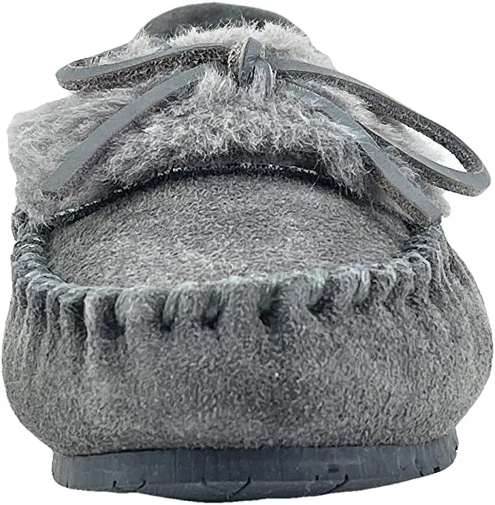 Clean-lined Grey Clarks Closed Cream Slippers Faux Indoor Holly Fur Outdoor Toe No-hassle returns Rounded