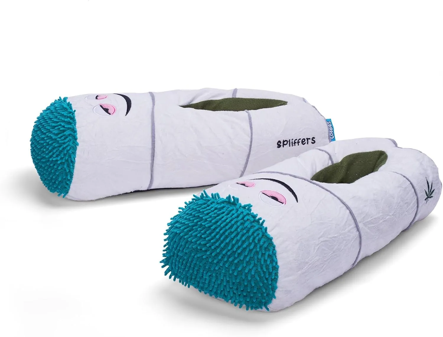 Coddies Spliffers | Funny Doobie House Slippers - Novelty and Gag Gift Idea for Men & Women