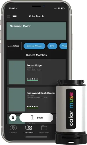 COLOR MUSE Colorimeter - Mobile Colour Matching Tool - Instantly identify closest matching paint colours, products, and digital colour values