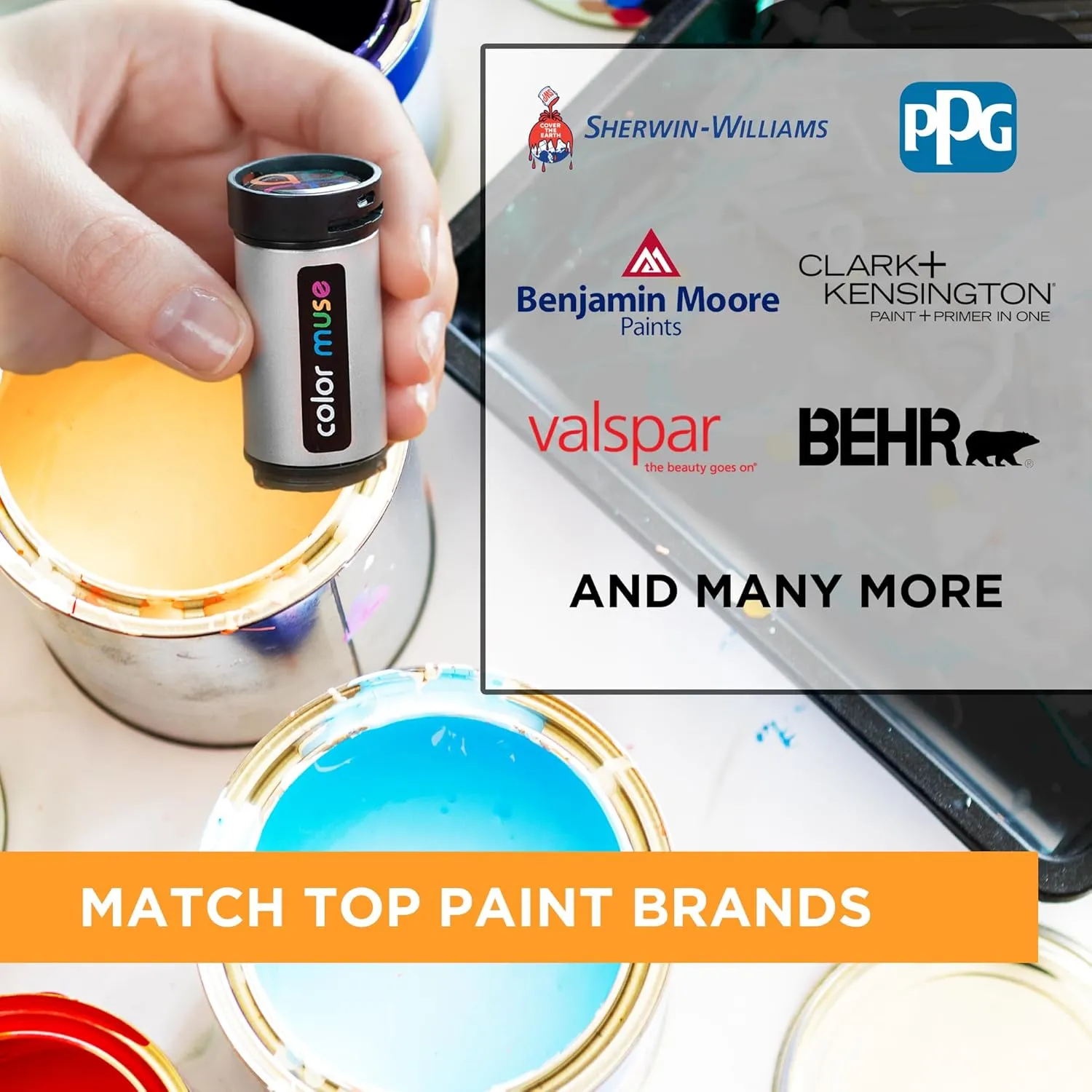 COLOR MUSE Colorimeter - Mobile Colour Matching Tool - Instantly identify closest matching paint colours, products, and digital colour values