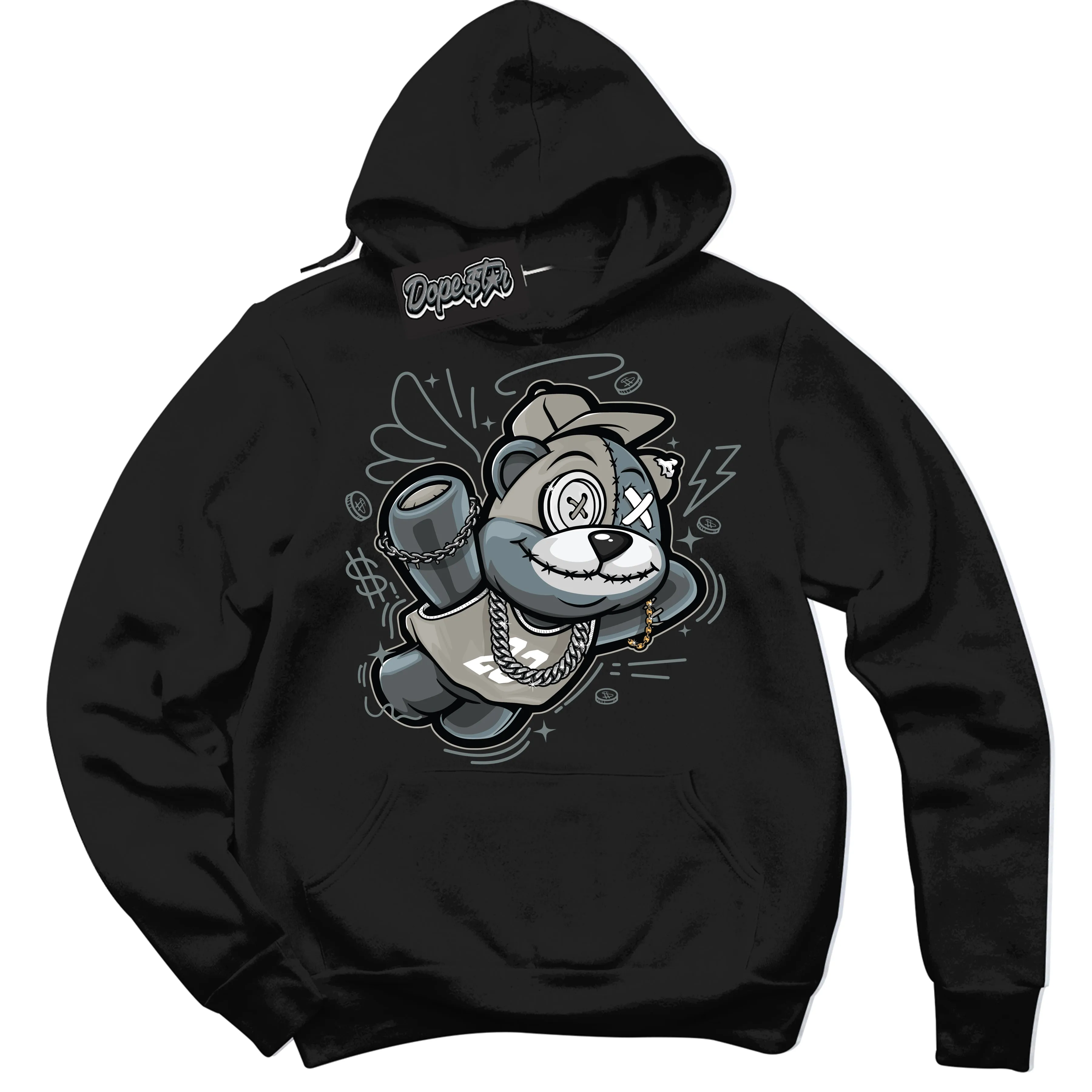 Cool Grey 9s Sneaker Hoodie Slam Dunk Bear Graphic