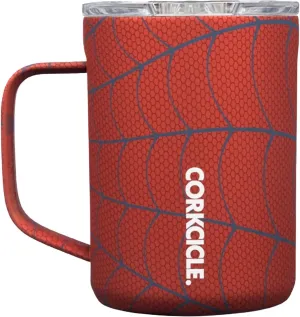 Corkcicle Spider-Man Coffee Mug, Insulated Travel Coffee Cup with Lid, Stainless Steel, Spill Proof for Coffee, Tea, and Hot Cocoa, 16 oz