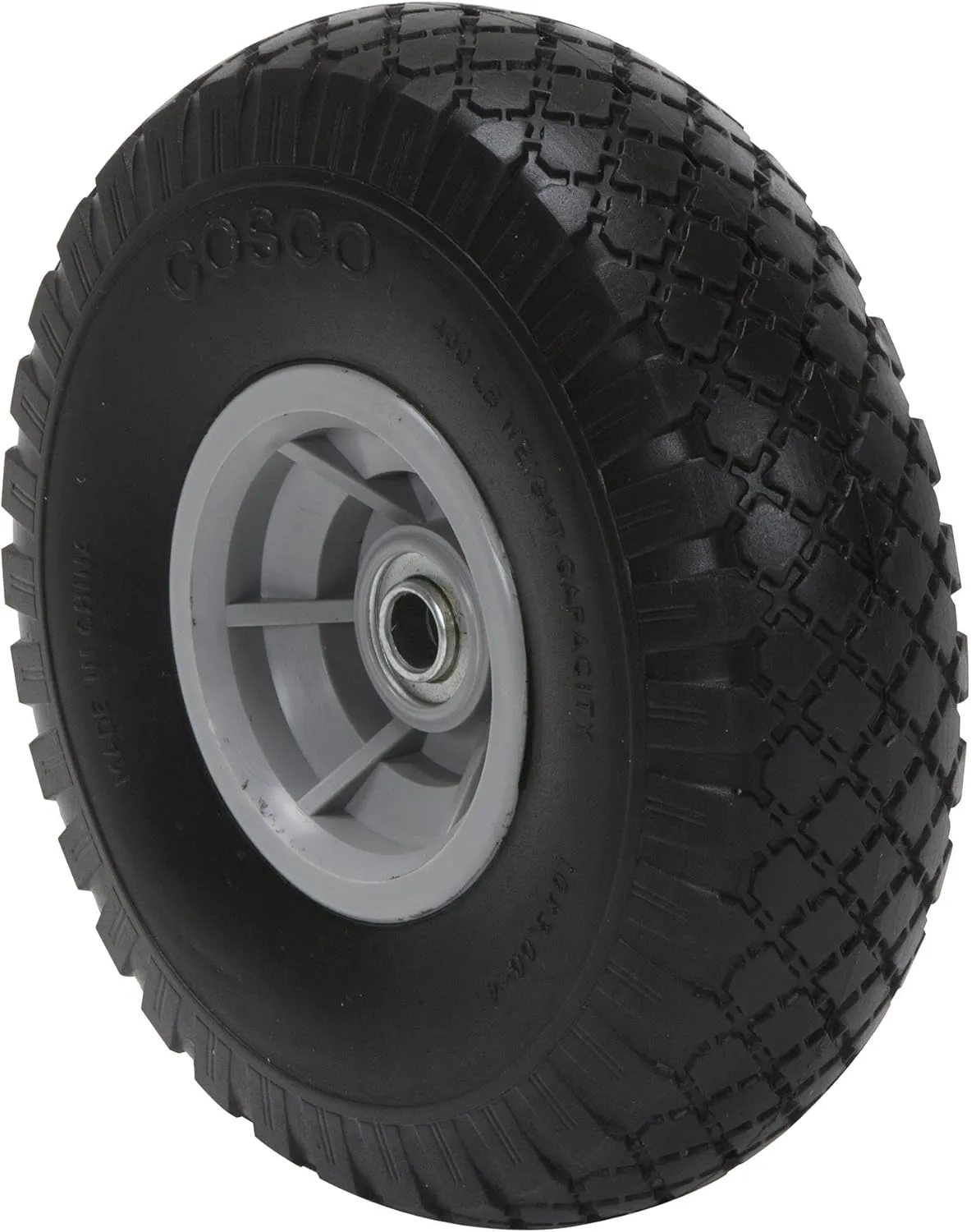 COSCO 10-Inch Flat-Free Replacement Wheel for Hand Trucks, 2-pack