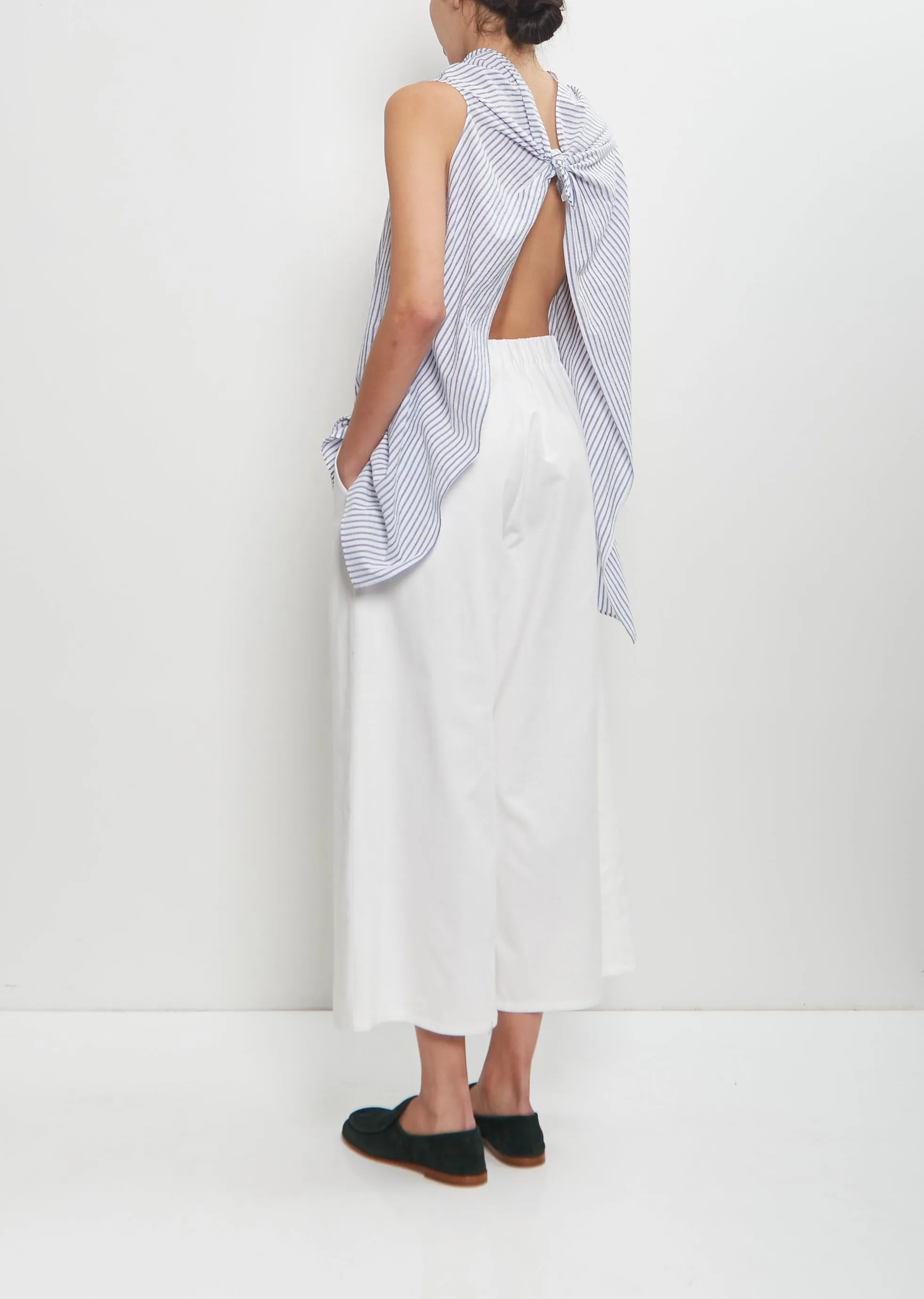 Cotton Full Jean Pants — White