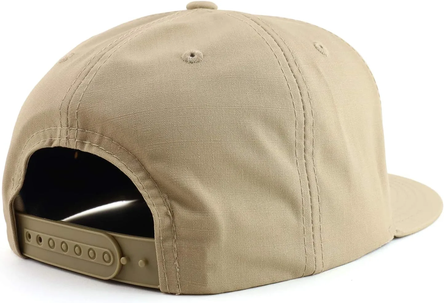 Cotton Ripstop Flatbill High Profile Snapback Baseball Cap
