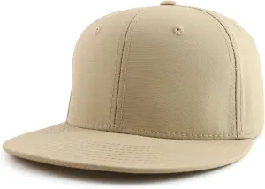 Cotton Ripstop Flatbill High Profile Snapback Baseball Cap
