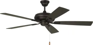 Craftmade ECF52ESP5-ESPWLN Eos 52" Ceiling Fan with Pull Chain, Espresso