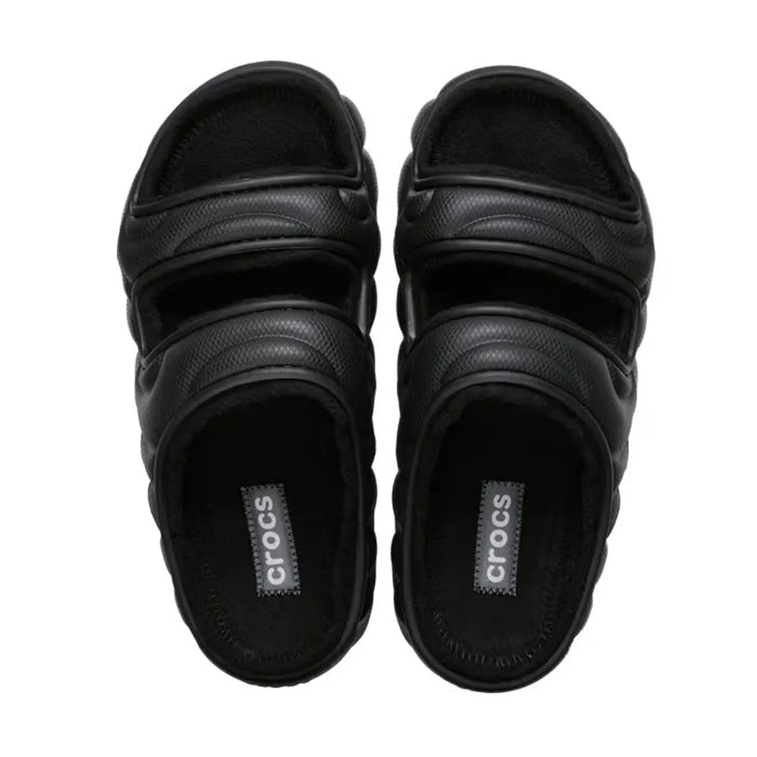 Crocs Classic Cozzzy Overpuff Puffer Sandal Slide Black