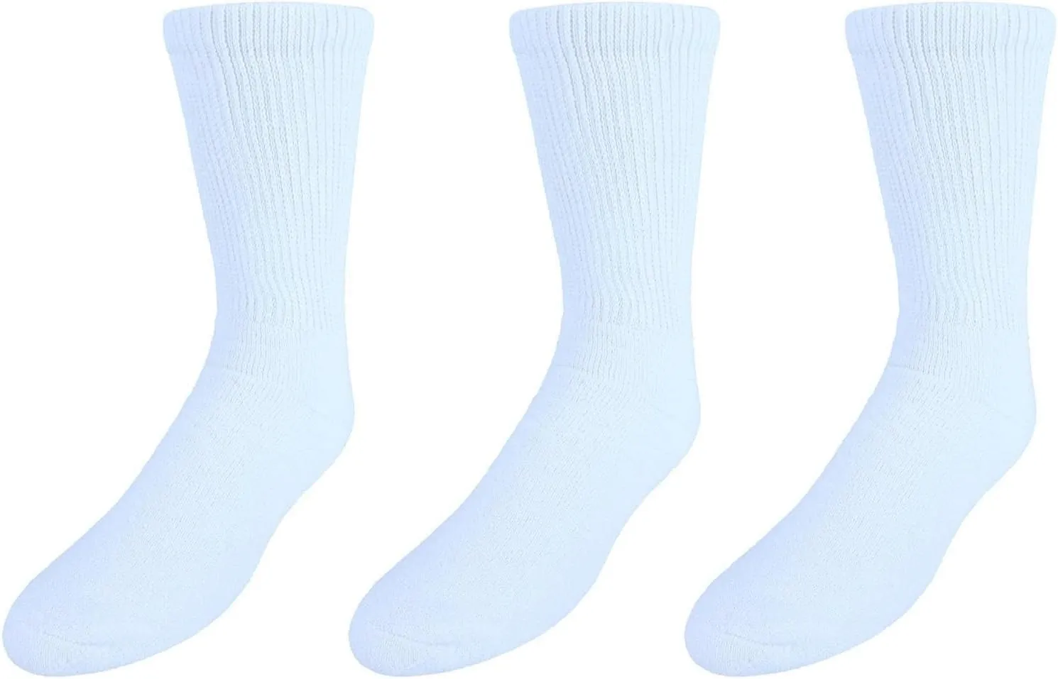 CTM® Men's Diabetic Crew Socks