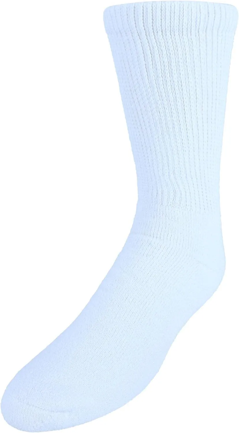 CTM® Men's Diabetic Crew Socks