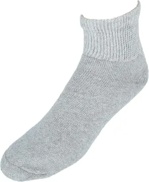 CTM® Men's Loose Fit Diabetic Ankle Socks (3 Pair Pack)