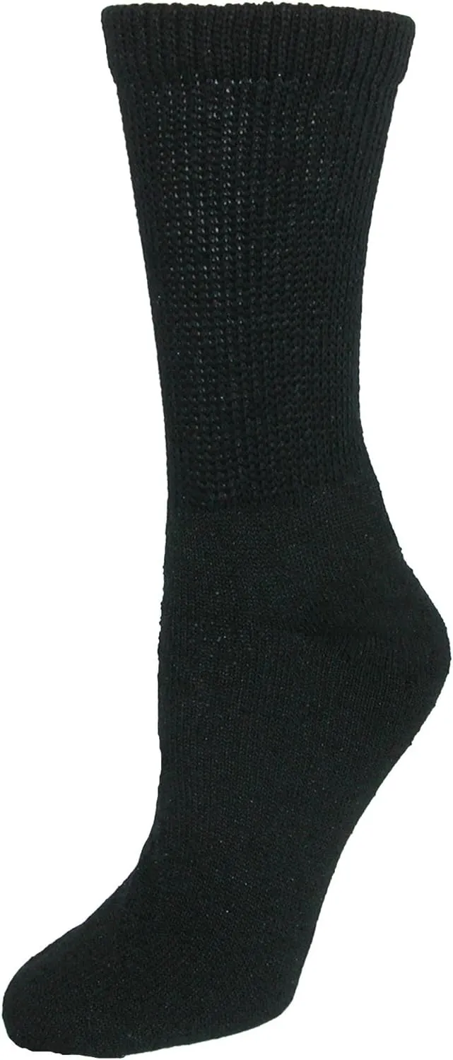 CTM® Women's Diabetic Crew Socks (3 Pair Pack)