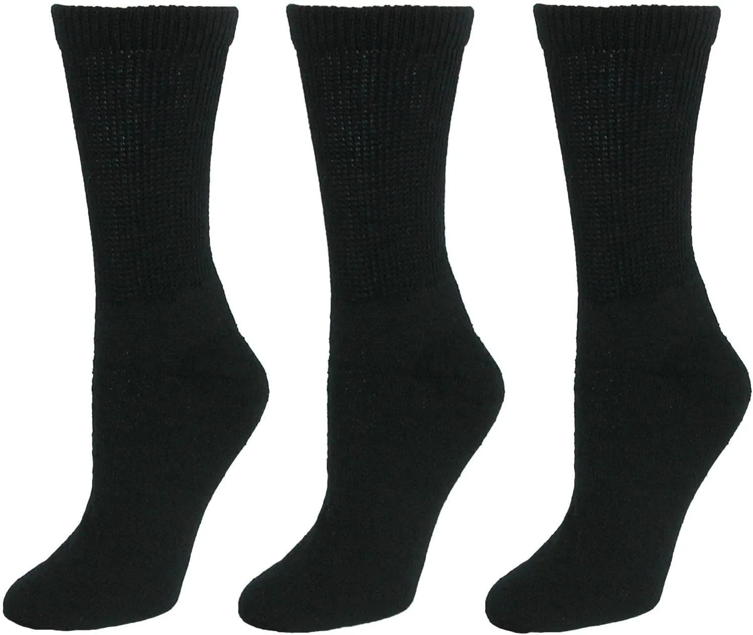 CTM® Women's Diabetic Crew Socks (3 Pair Pack)