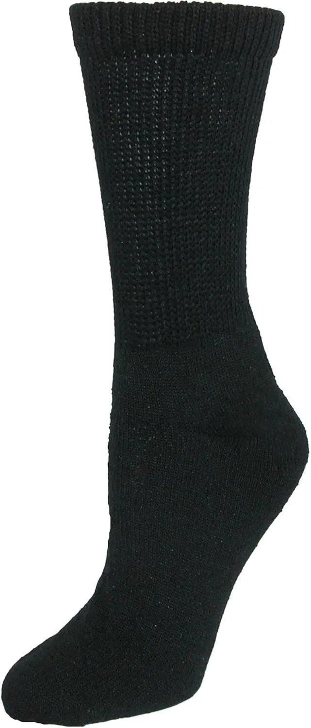 CTM® Women's Diabetic Crew Socks (3 Pair Pack)