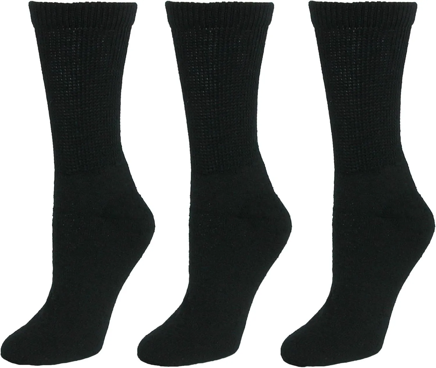 CTM® Women's Diabetic Crew Socks (3 Pair Pack)