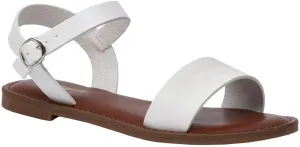 CUSHIONAIRE Women's Clara One Band Ankle Strap Sandal  Memory Foam, Wide Widths Available
