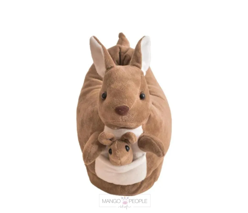 Cute Kangaroo Soft Plush Slipper