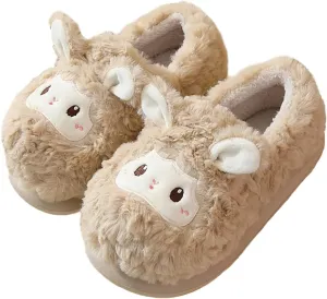 Cute Sheep Slipper Men's and Women's Cotton Slippers Animal Slippers Soft Home Slippers Adult Warm Slippers…