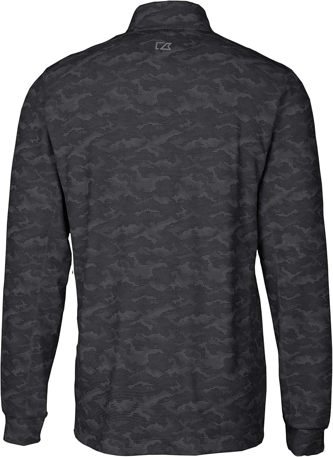 Cutter & Buck Traverse Camo Print Stretch Quarter Zip Mens Big and Tall Pullover