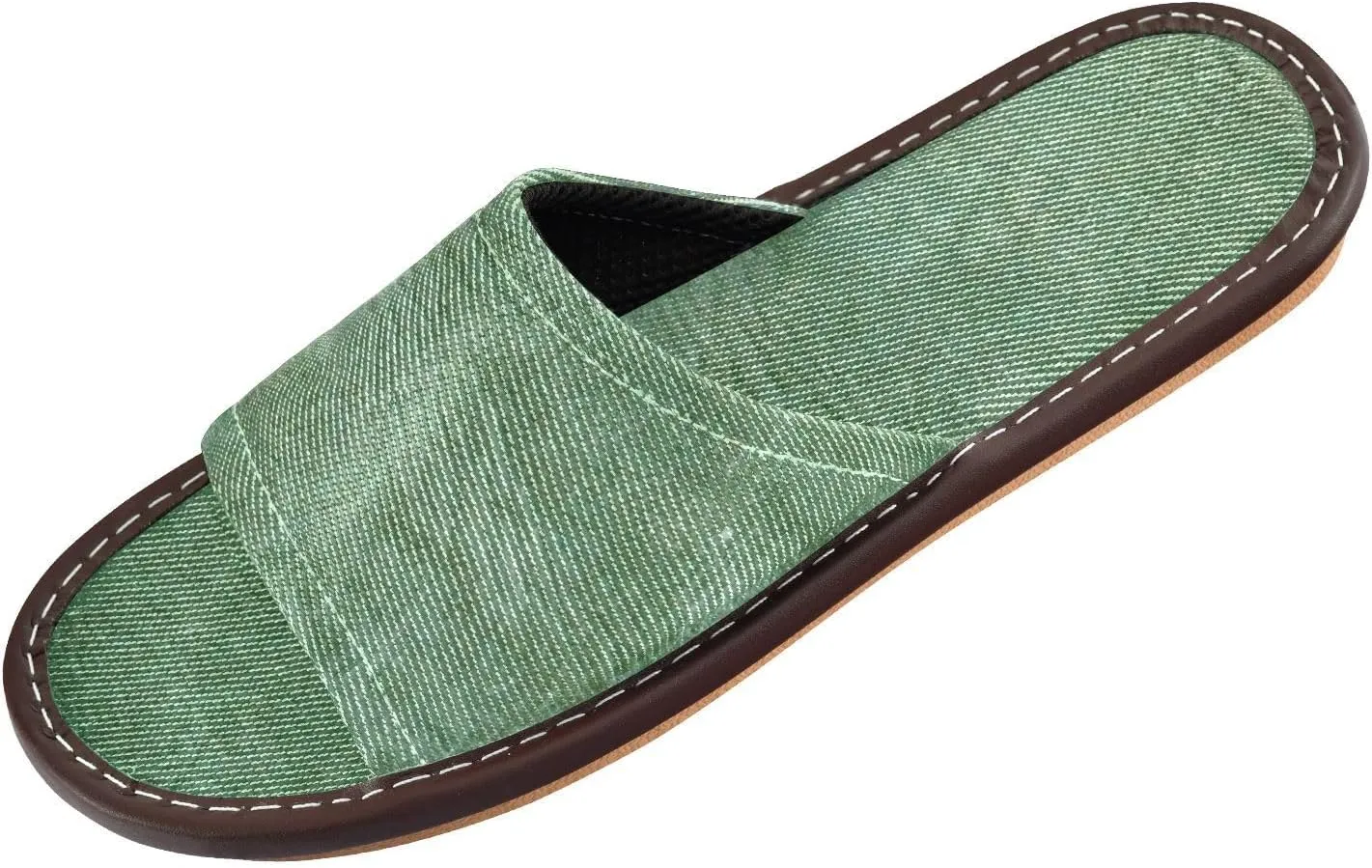 Dark Royal Blue Slate Slab Mens Slippers Indoor Outdoor Ultralight Non-Slip Slides Sandals for
