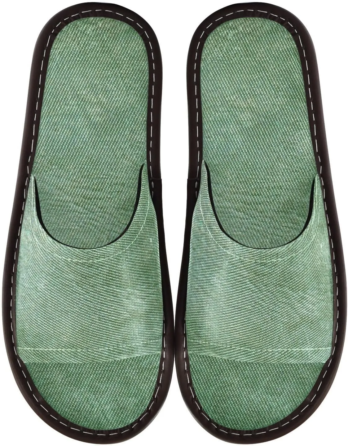 Dark Royal Blue Slate Slab Mens Slippers Indoor Outdoor Ultralight Non-Slip Slides Sandals for
