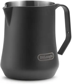 De'Longhi Milk Frothing Pitcher, Matte Black Stainless Steel, 17 oz