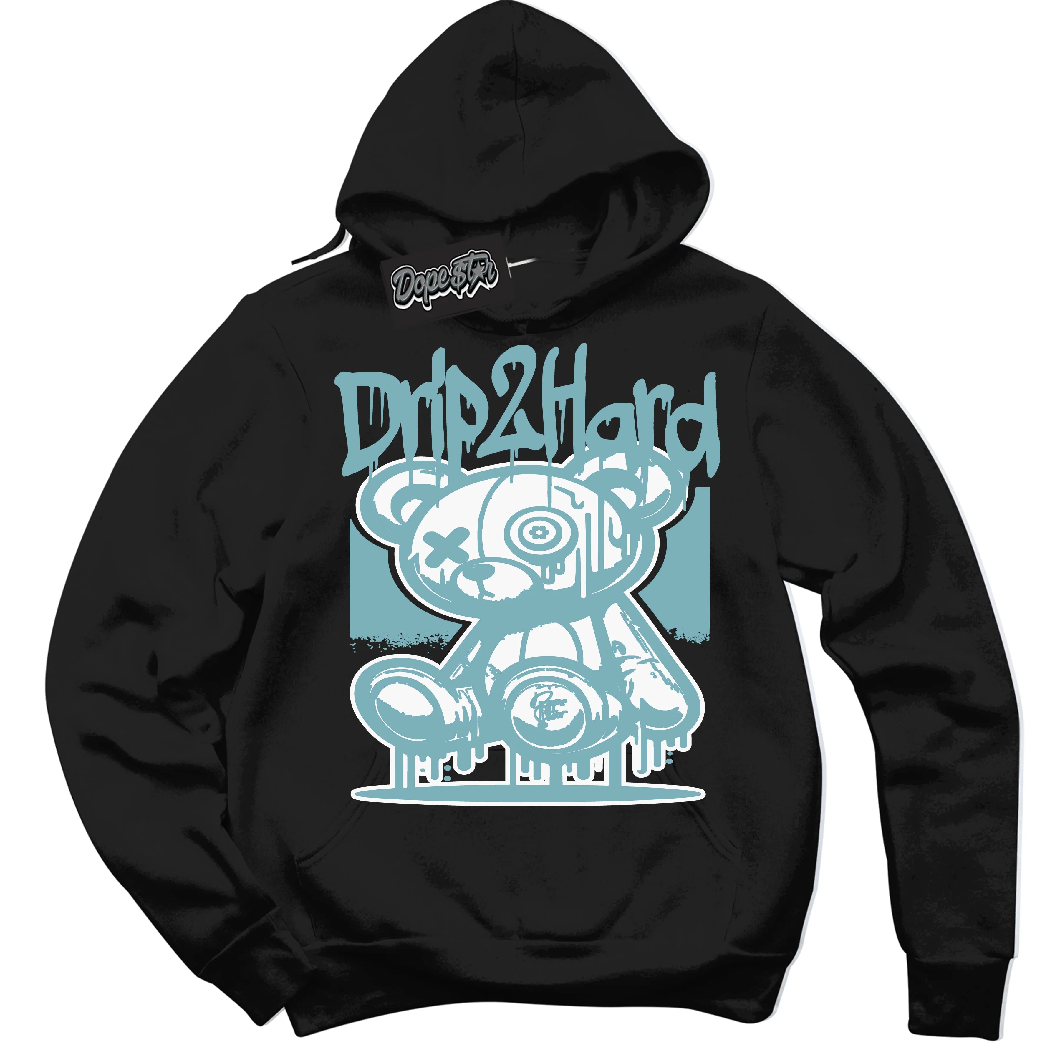 Denim Turquoise Dunk Sneaker Hoodie Drip 2 Hard Graphic
