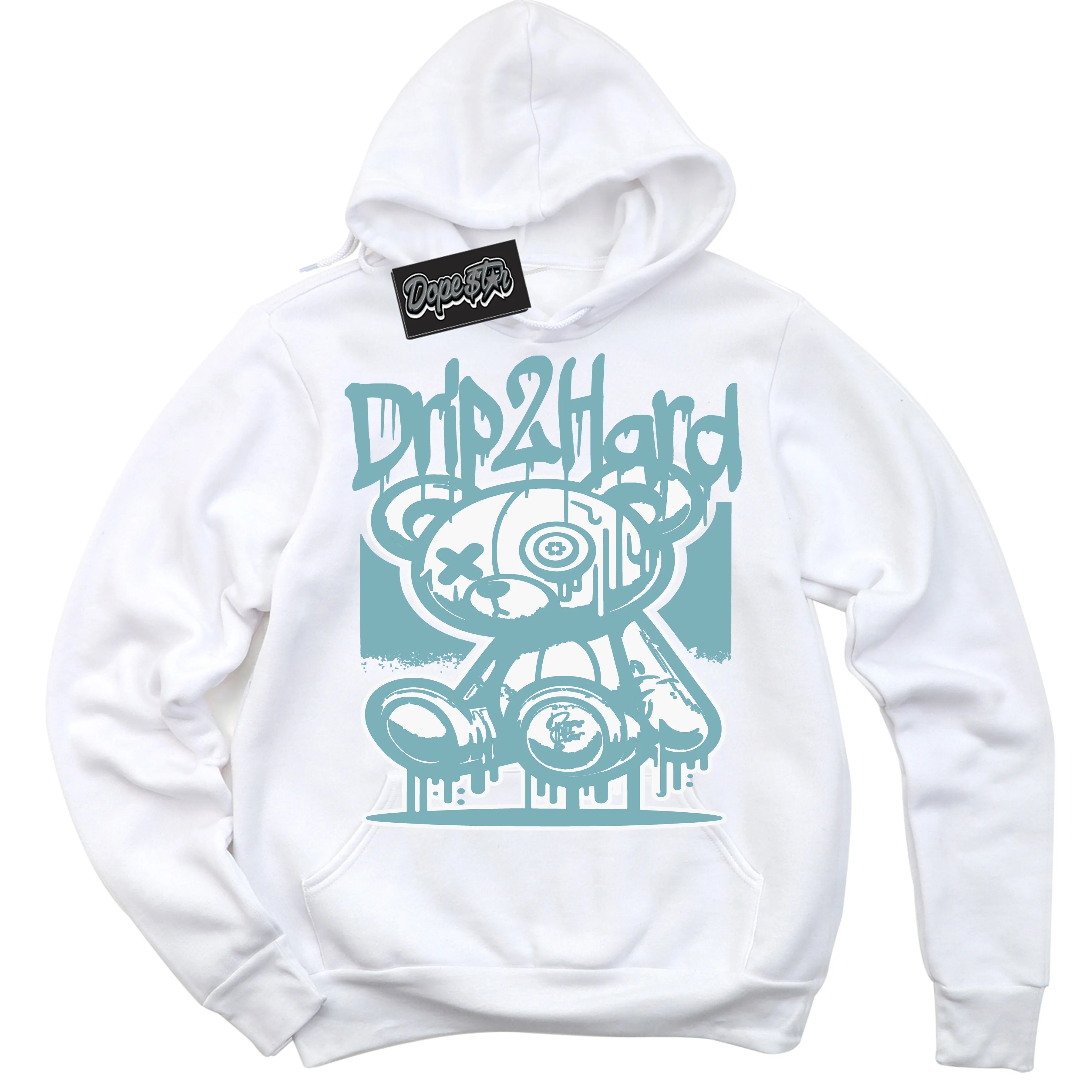 Denim Turquoise Dunk Sneaker Hoodie Drip 2 Hard Graphic