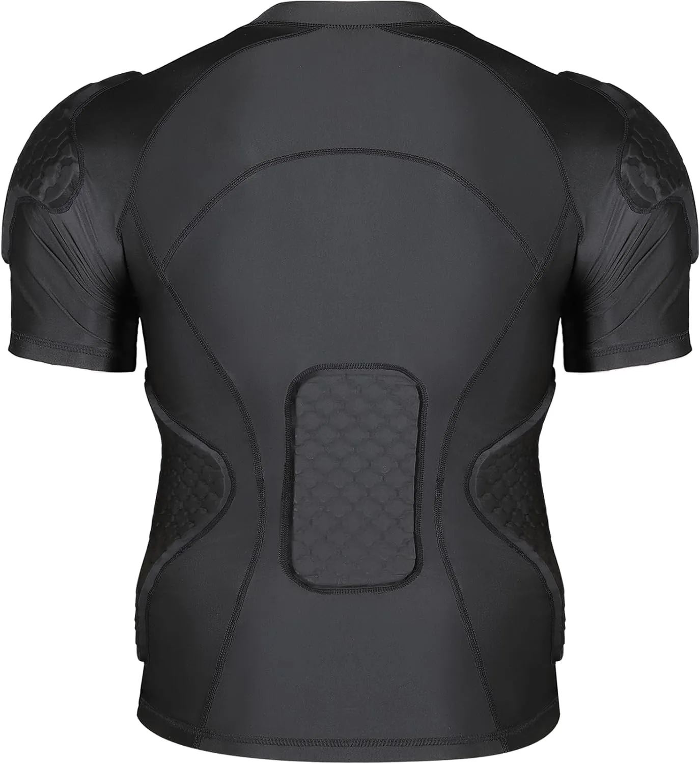 DGXINJUN Men Padded Football Chest Rib Protector Shirt Heart Shoulder Guard Sternum for Football Baseball Softball Rugby