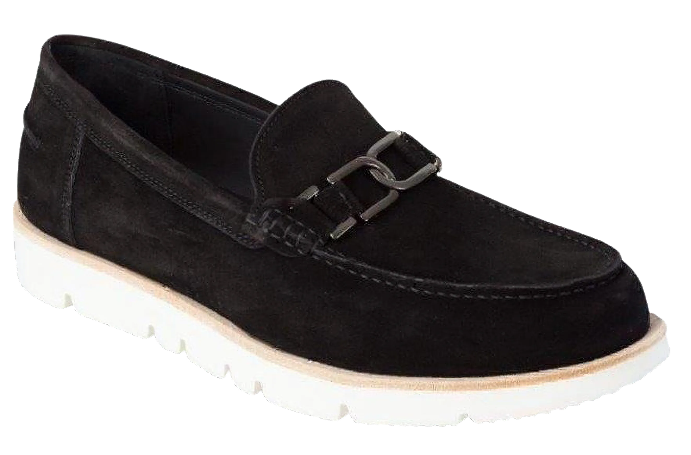 DI CHENZO Men's 5021 Black Velour Leather Loafer