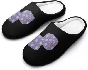 Dice Math Physics Cotton Slippers Memory Foam House Shoes Anti-skid Sole Slipper for Women Indoor And Outdoor