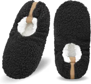 DICUIRD Mens Slipper Socks With Non Skid Bottoms, Warm Slipper Socks With Grippers For Men, Fuzzy House Fabric Slippers